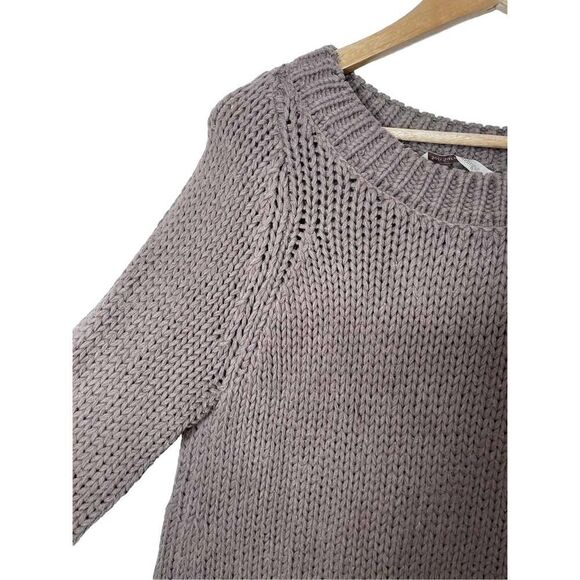 Soft Surroundings Brown Chunky‎ Knit Cable Sweater S - Picture 6 of 10